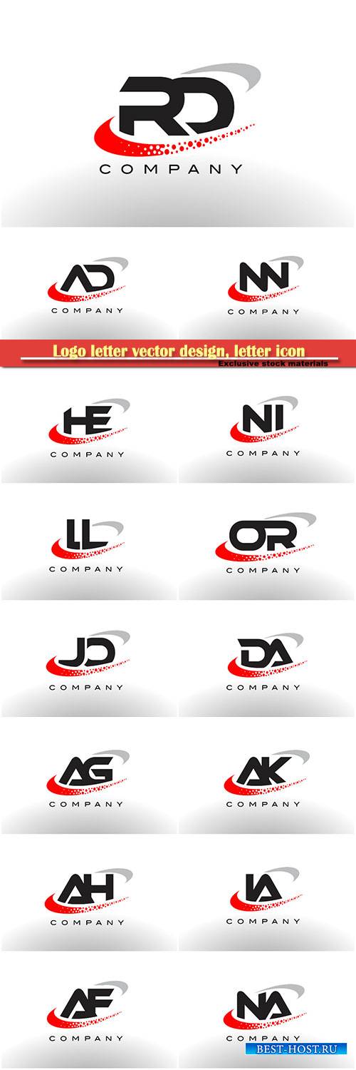 Logo letter vector design, letter icon # 38