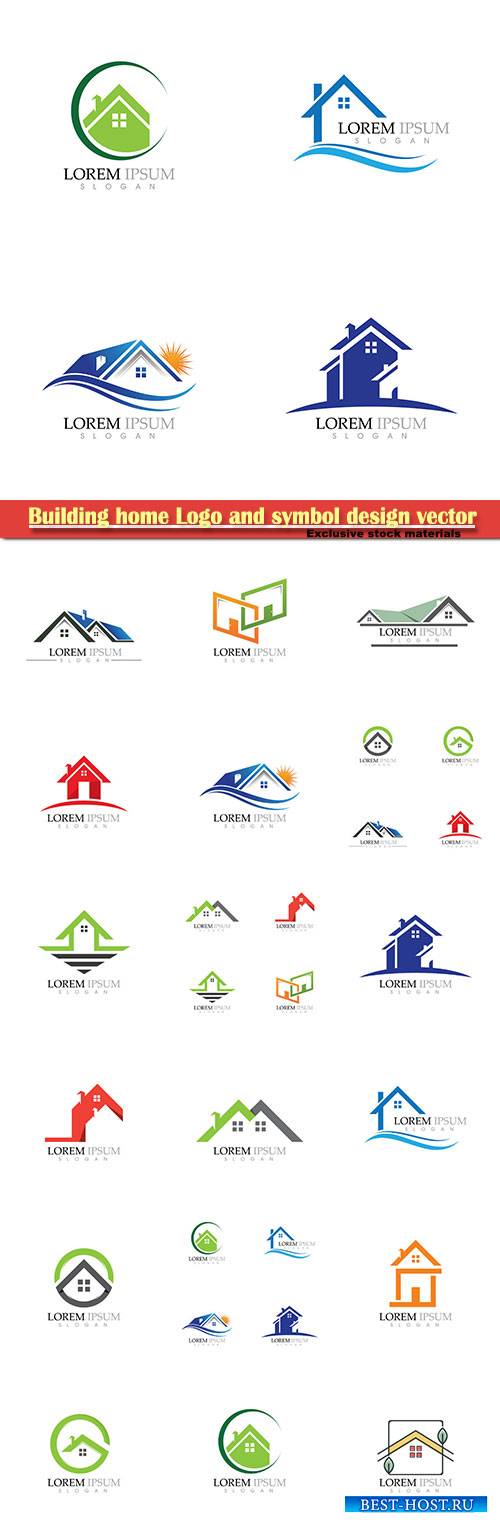 Building home Logo and symbol design vector