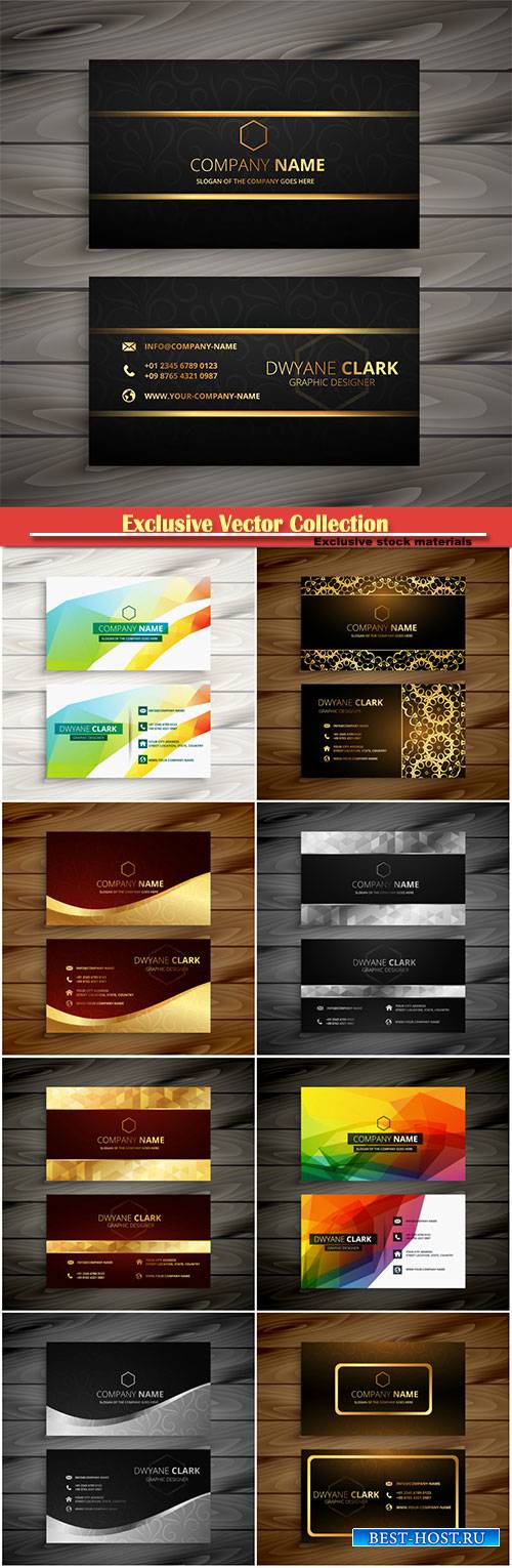 Black and gold premium business card design