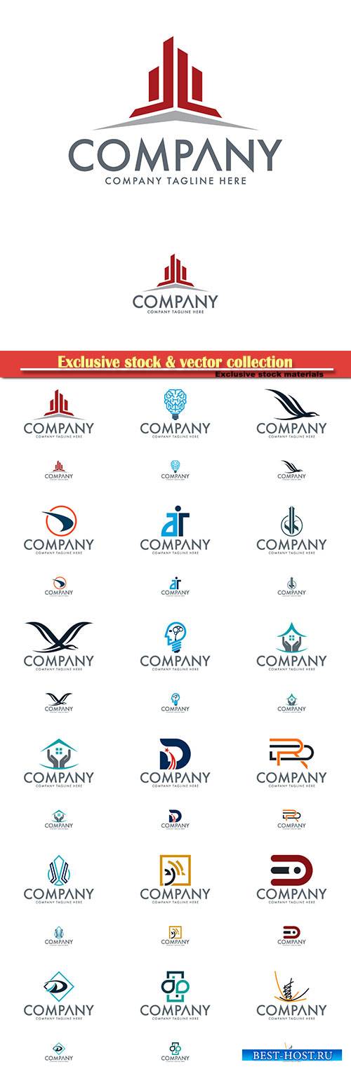 Logo vector template business set # 21