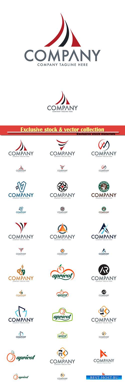 Logo vector template business set # 35