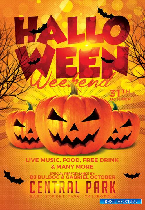 Halloween weekend - Premium flyer psd template