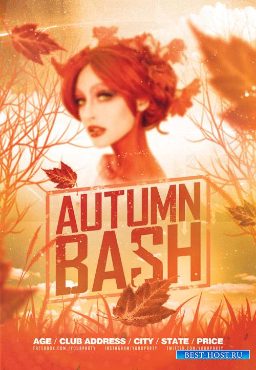 Autumn bash - Premium flyer psd template