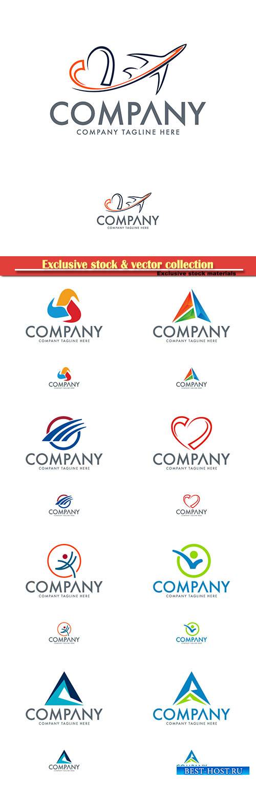 Logo vector template business set # 53