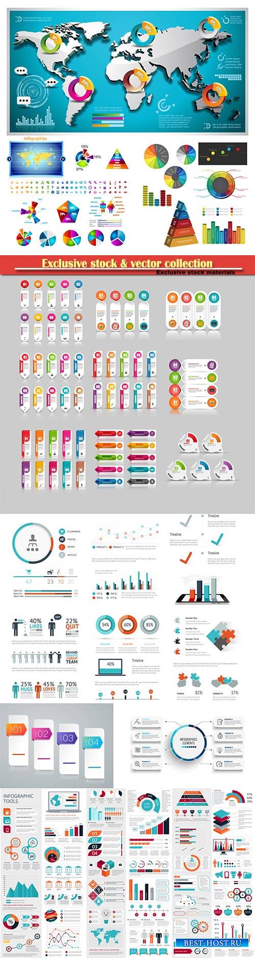 Infographic element for flyer and banner