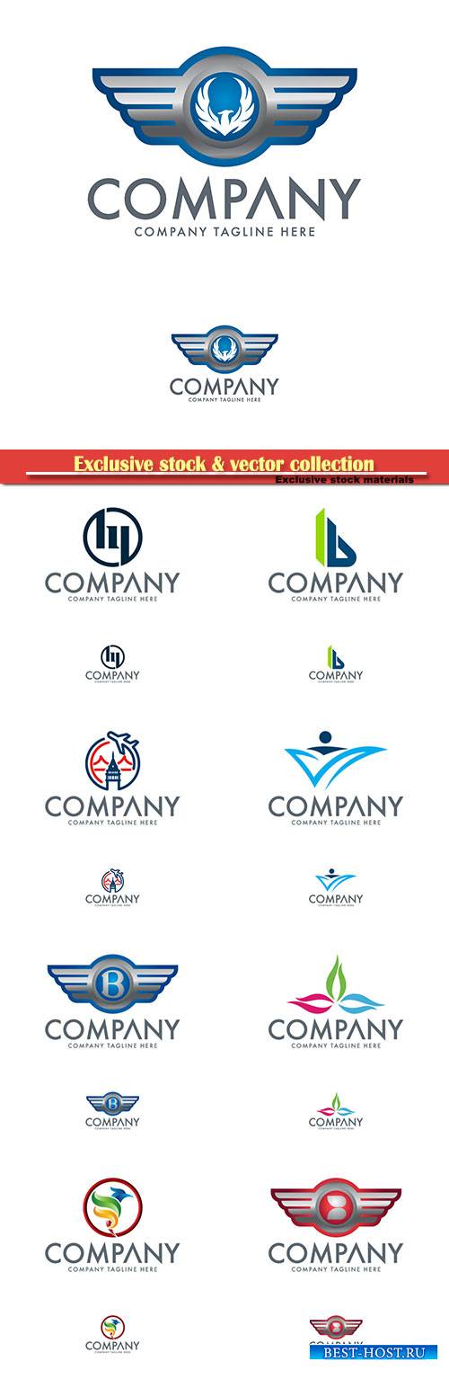Logo vector template business set # 72