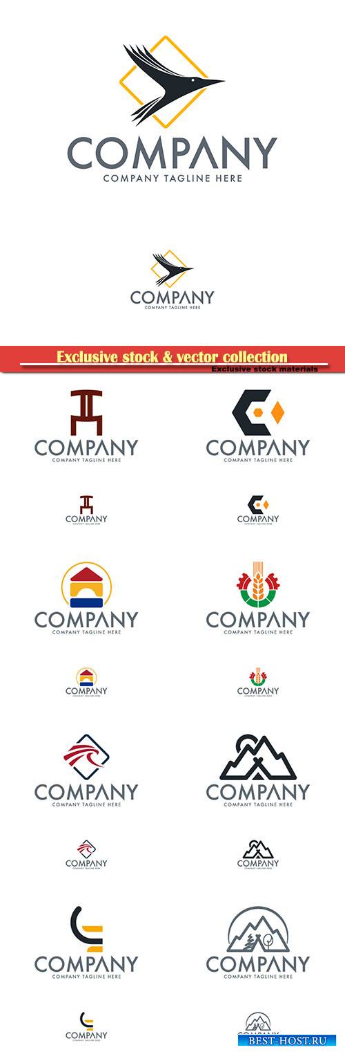 Logo vector template business set # 73