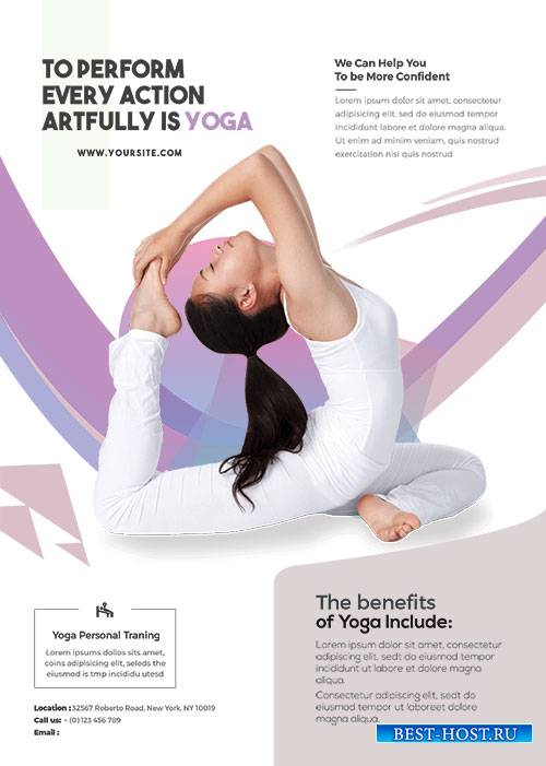 Main Files Yoga Class - Premium flyer psd template