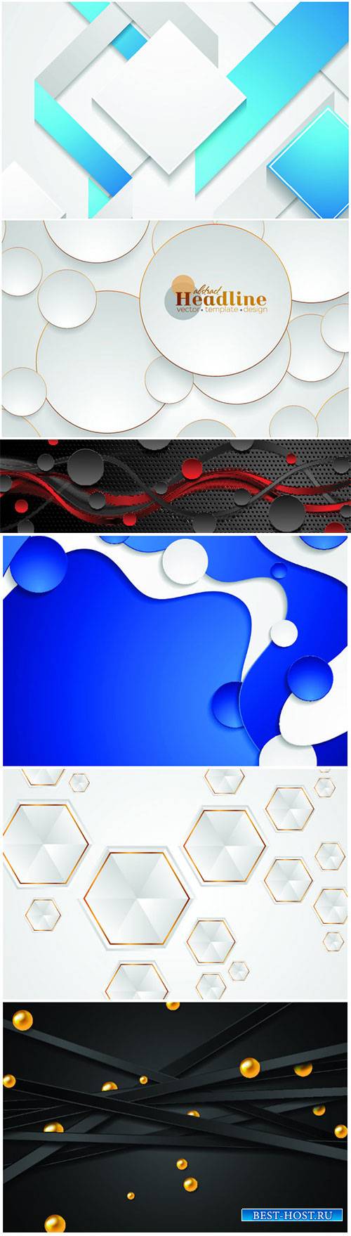 Vector 3d modern background