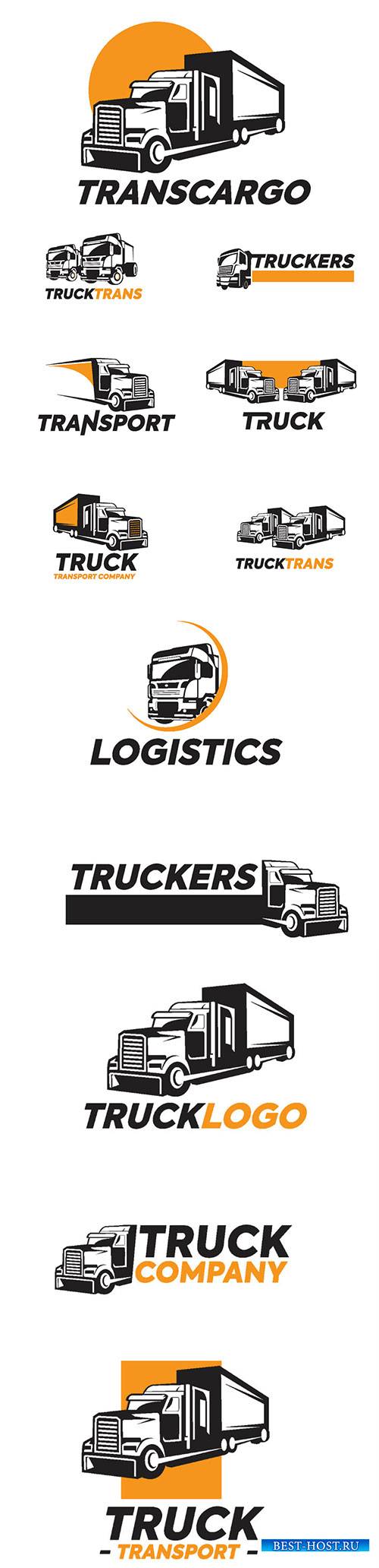 Truck logo vector illustration