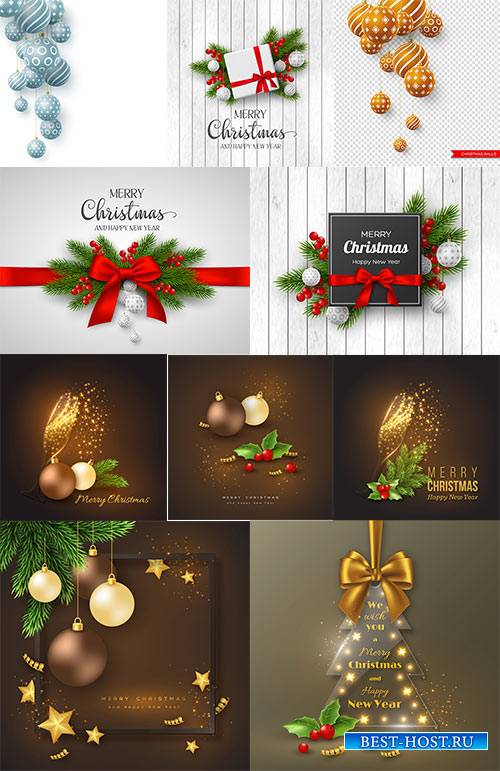 Новогоднее ассорти - Векторный клипарт / Christmas pictures - Vector Graphics