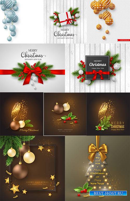 Новогоднее ассорти - Векторный клипарт / Christmas pictures - Vector Graphi ...