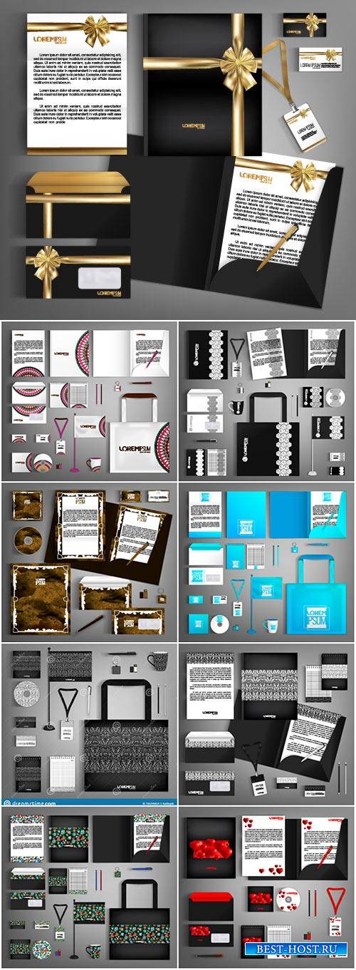 Corporate identity template with colorful design # 2