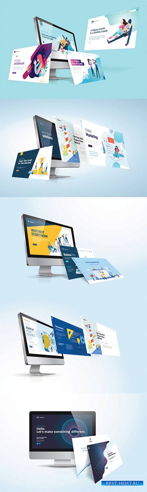 Vector illustration concept of website design and development
