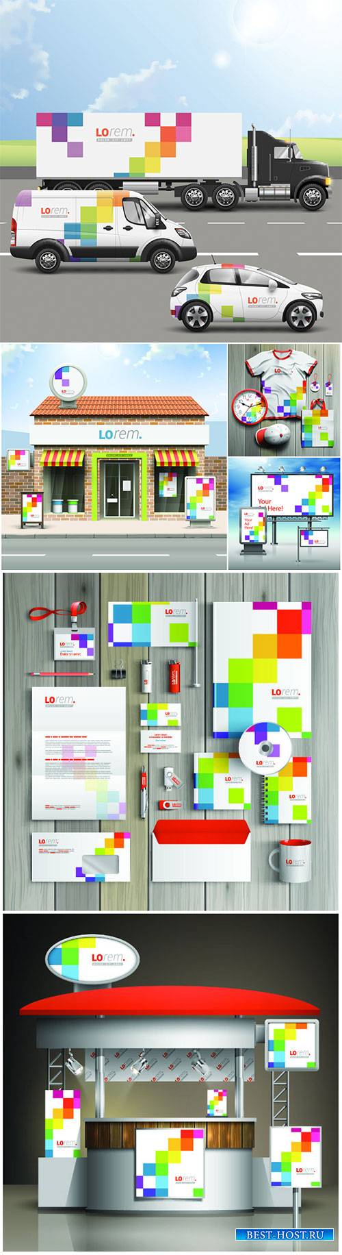 Stationery template vector design # 3