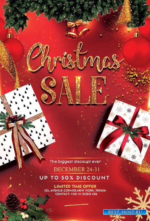 Christmas Sale - Premium flyer psd template