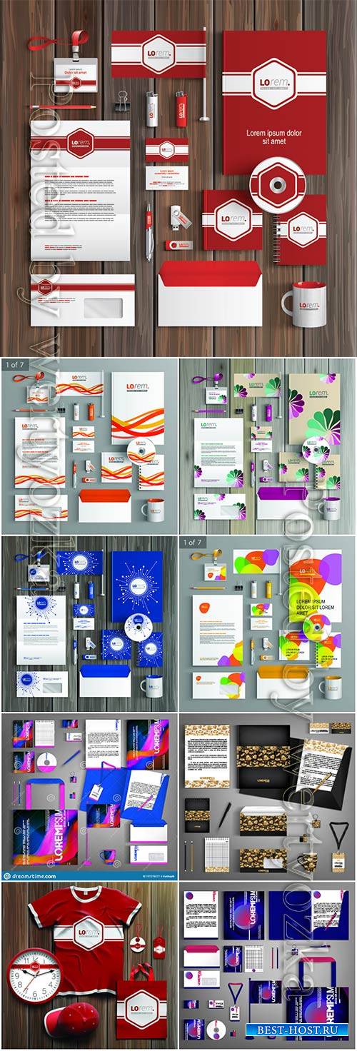 Corporate identity template and promotional gifts # 4