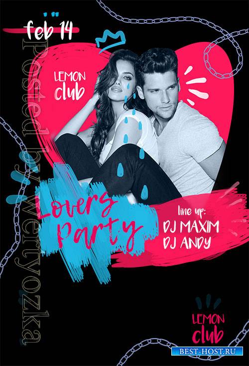 Lovers Party - Premium flyer psd template