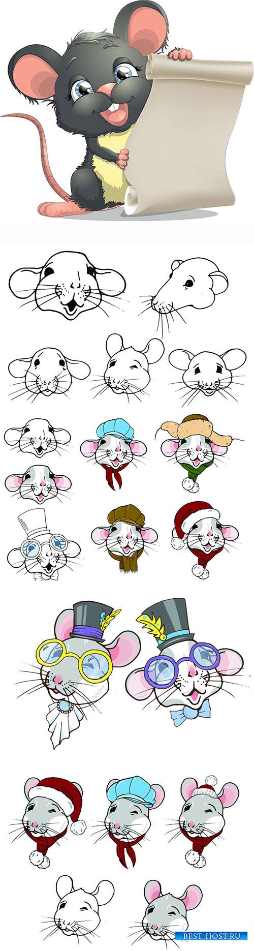 Rats, symbol of the year 2020 according to the Chinese calendar