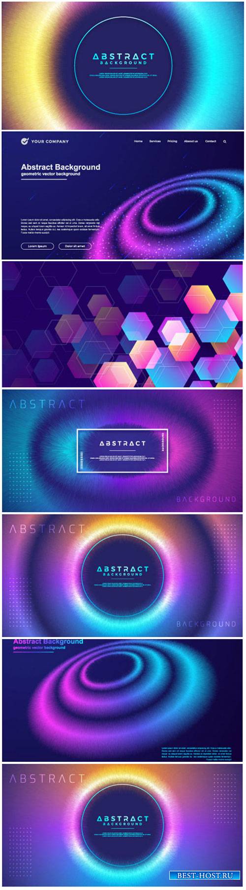 Abstract, dynamic, modern circle background