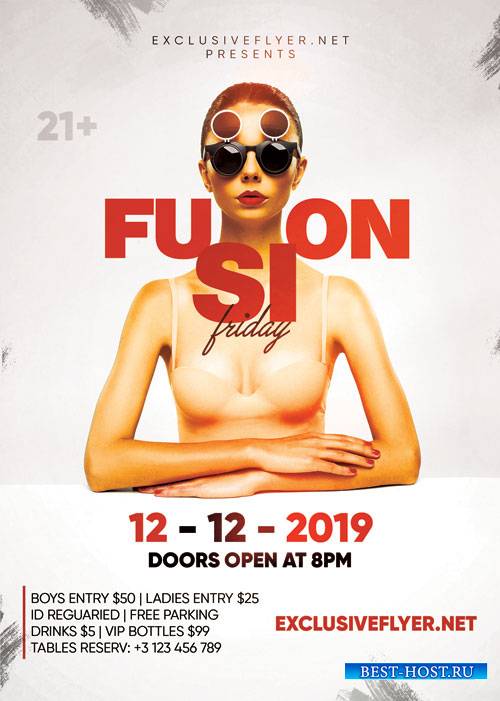 Fusion friday - Premium flyer psd template