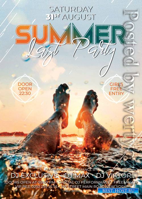 Last summer party - Premium flyer psd template
