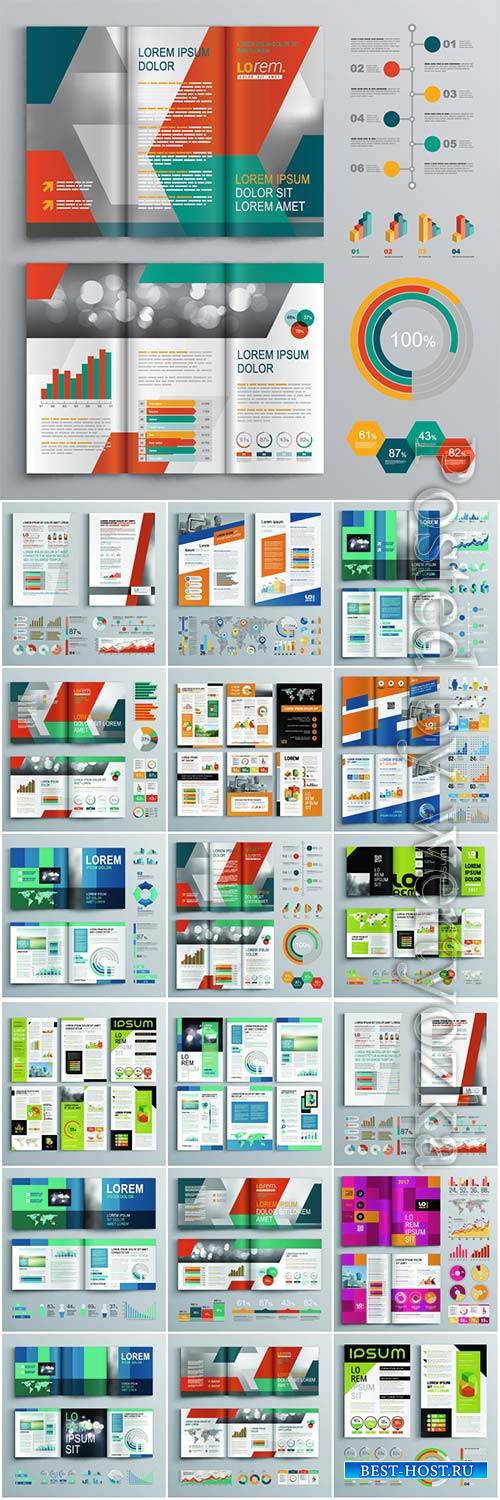 Vector brochure template business design
