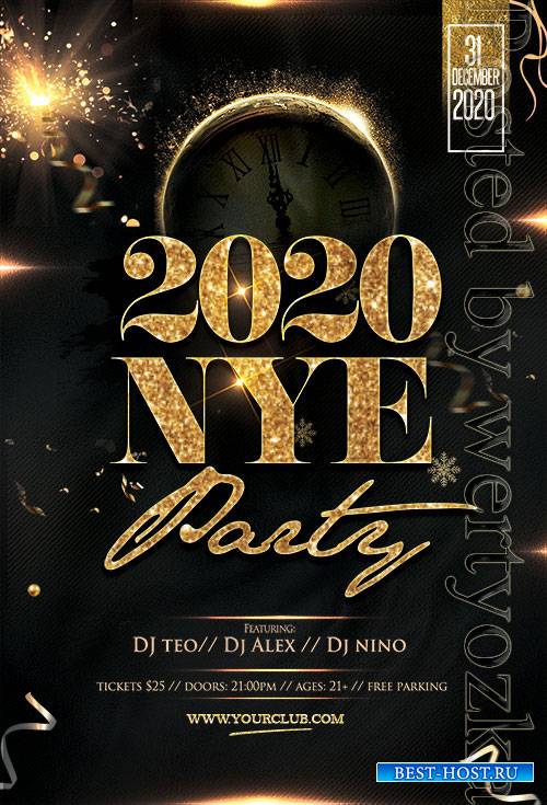 New Year Eve - Premium flyer psd template