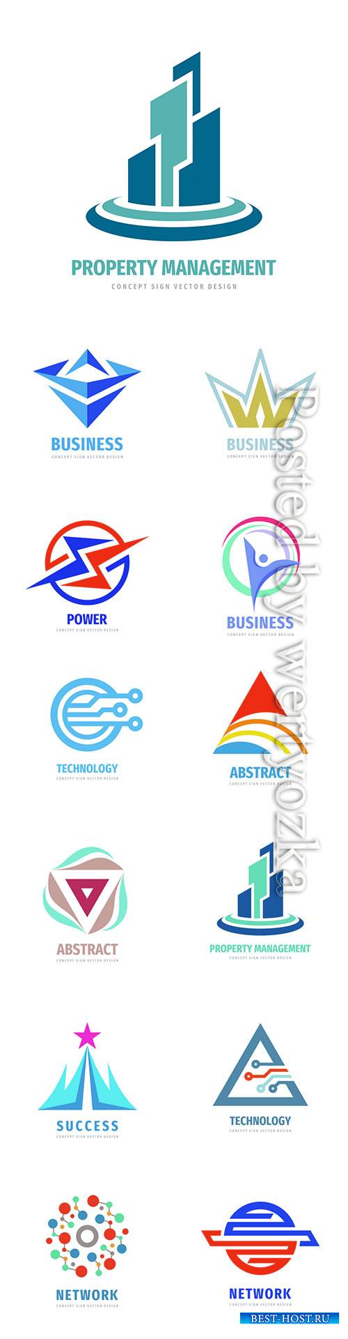 Company business logo in vector