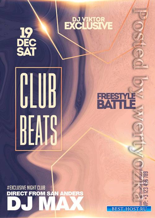 Club beats - Premium flyer psd template