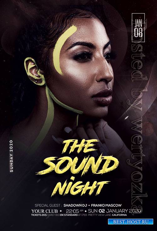 The Sound Night Party - Premium flyer psd template