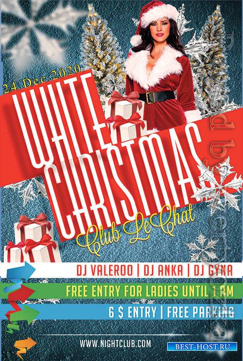 White Christmas - Premium flyer psd template