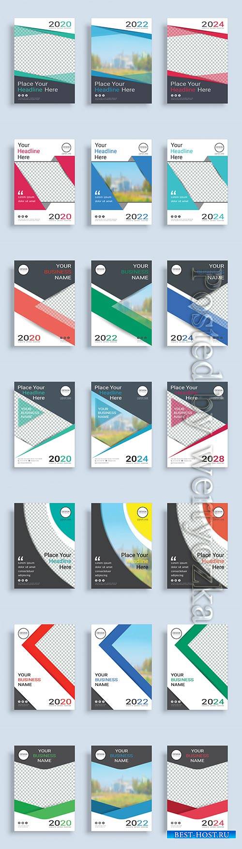 Business abstract vector brochure, annual report, magazine # 7