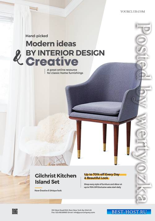 Minimalist Furniture - Premium flyer psd template