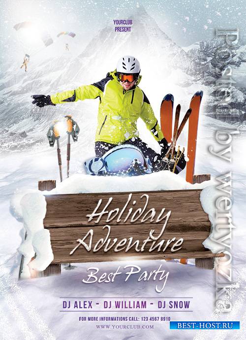 Holiday Adventure - Premium flyer psd template