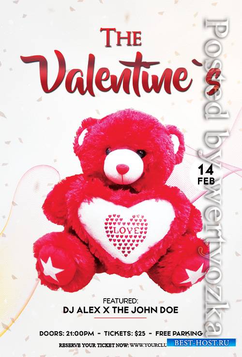 The Valentines Event - Premium flyer psd template