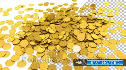 Videohive - Golden Coins Falling - 
25513706