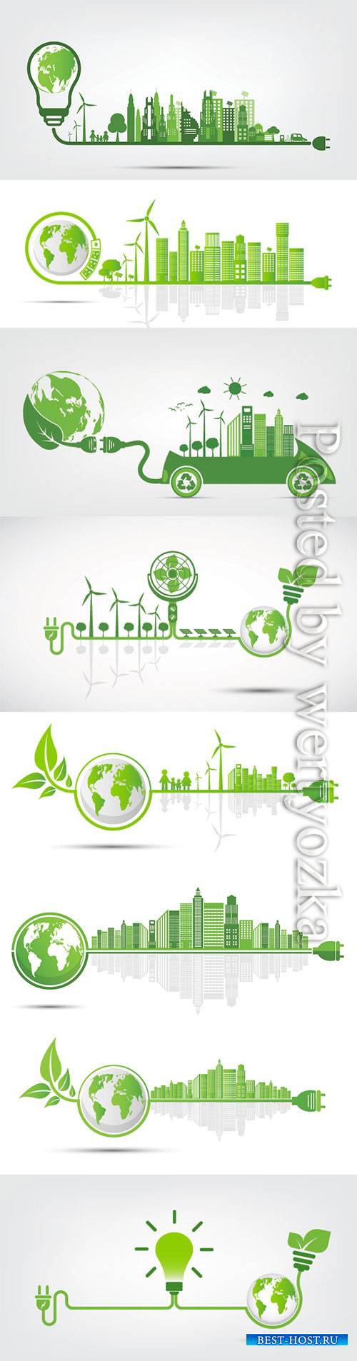 Ecology and Environmental vector concept