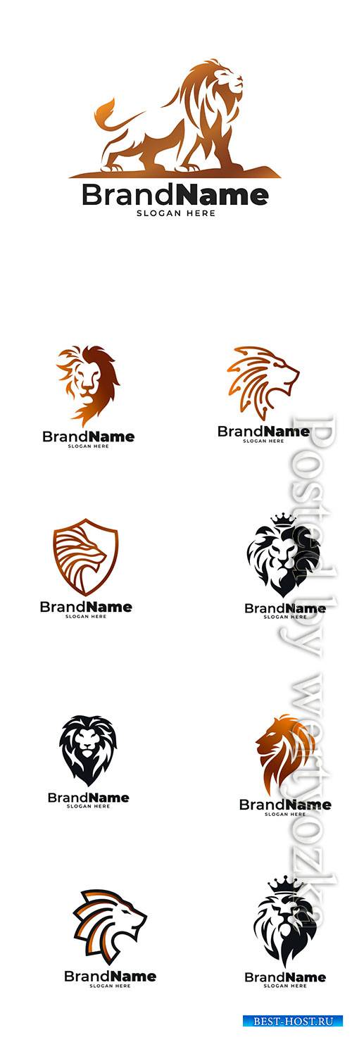 Brand name logo collection vector illustration