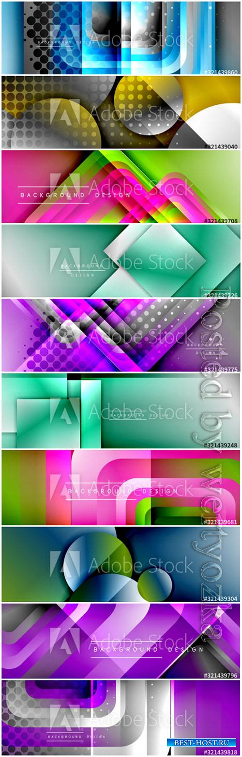 Beautiful abstract banners in vector