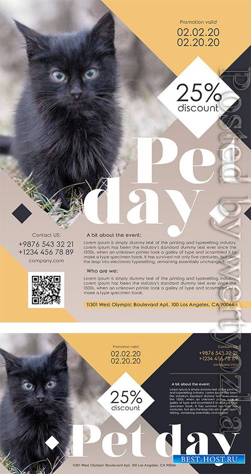 Pet Day - Premium flyer psd template