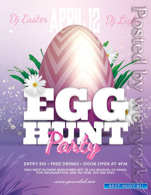 Egg Hunt Party - Premium flyer psd template