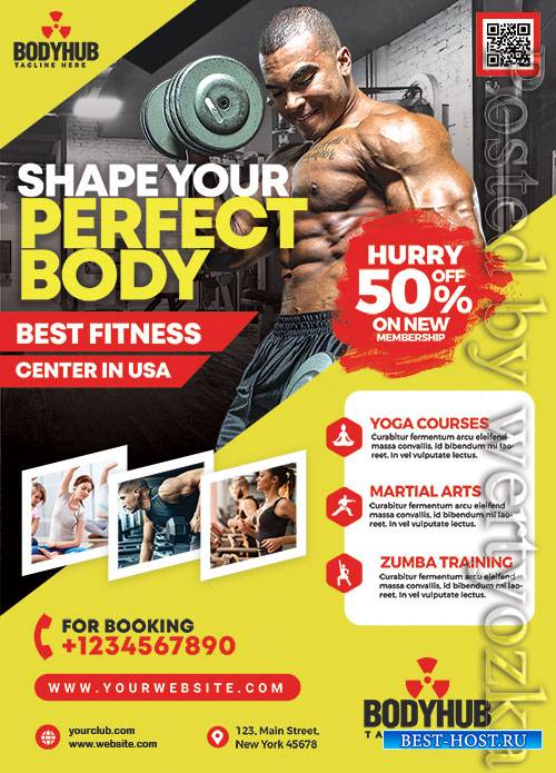 Gym Promotion - Premium flyer psd template