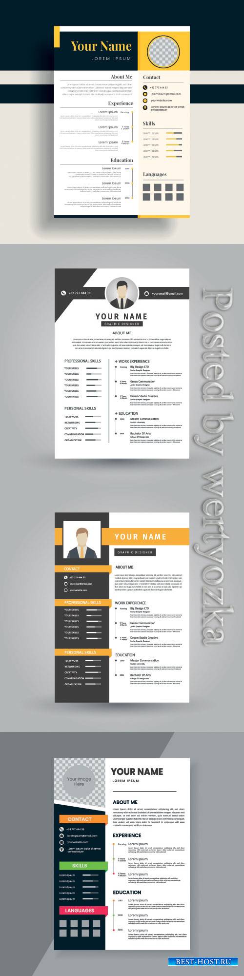 Resume vector template