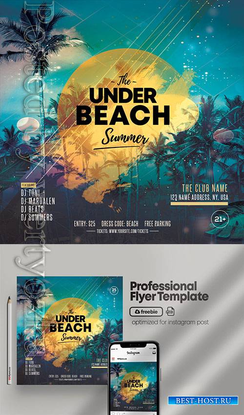 Summer Night Party - Premium flyer psd template