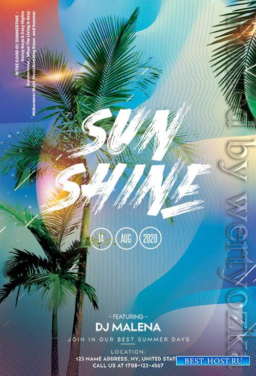 Tropical Vibes - Premium flyer psd template