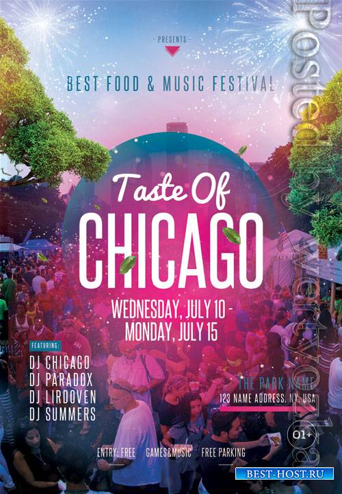 Taste of chicago - Premium flyer psd template