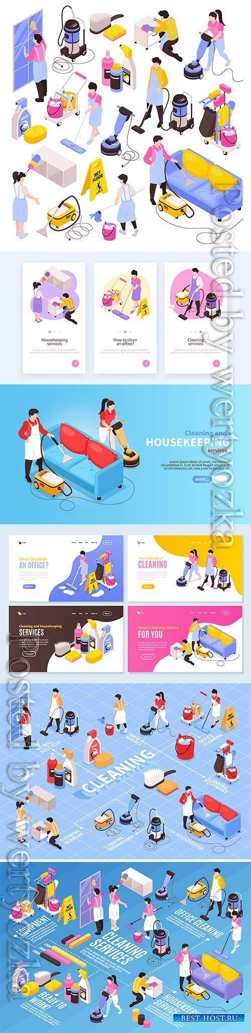 Isometric cleaning service