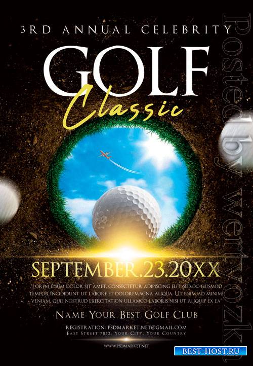 Golf classic - Premium flyer psd template
