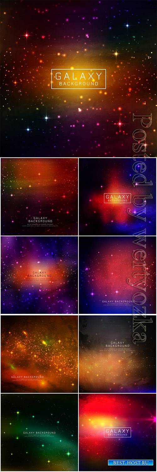 Abstarct modern galaxy vector background